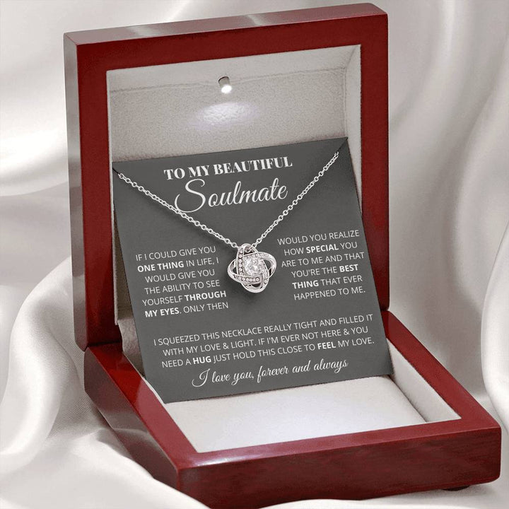 Soulmate - My Life - My Everything - Love Knot Necklace