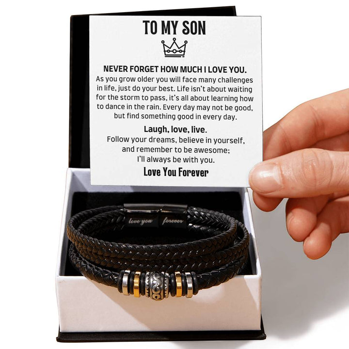 | TO MY SON | LOVE YOU FOREVER BRACELET |