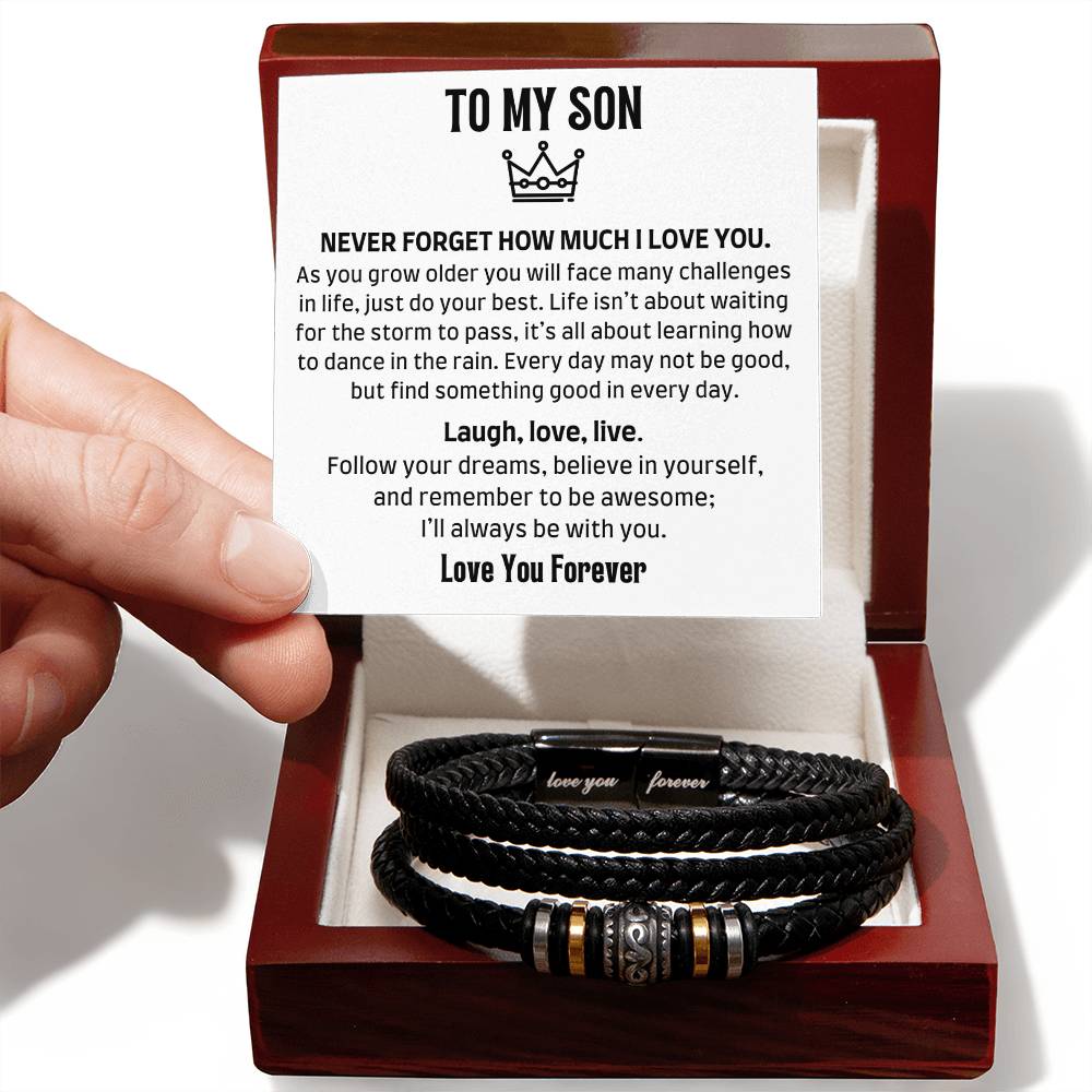 | TO MY SON | LOVE YOU FOREVER BRACELET |