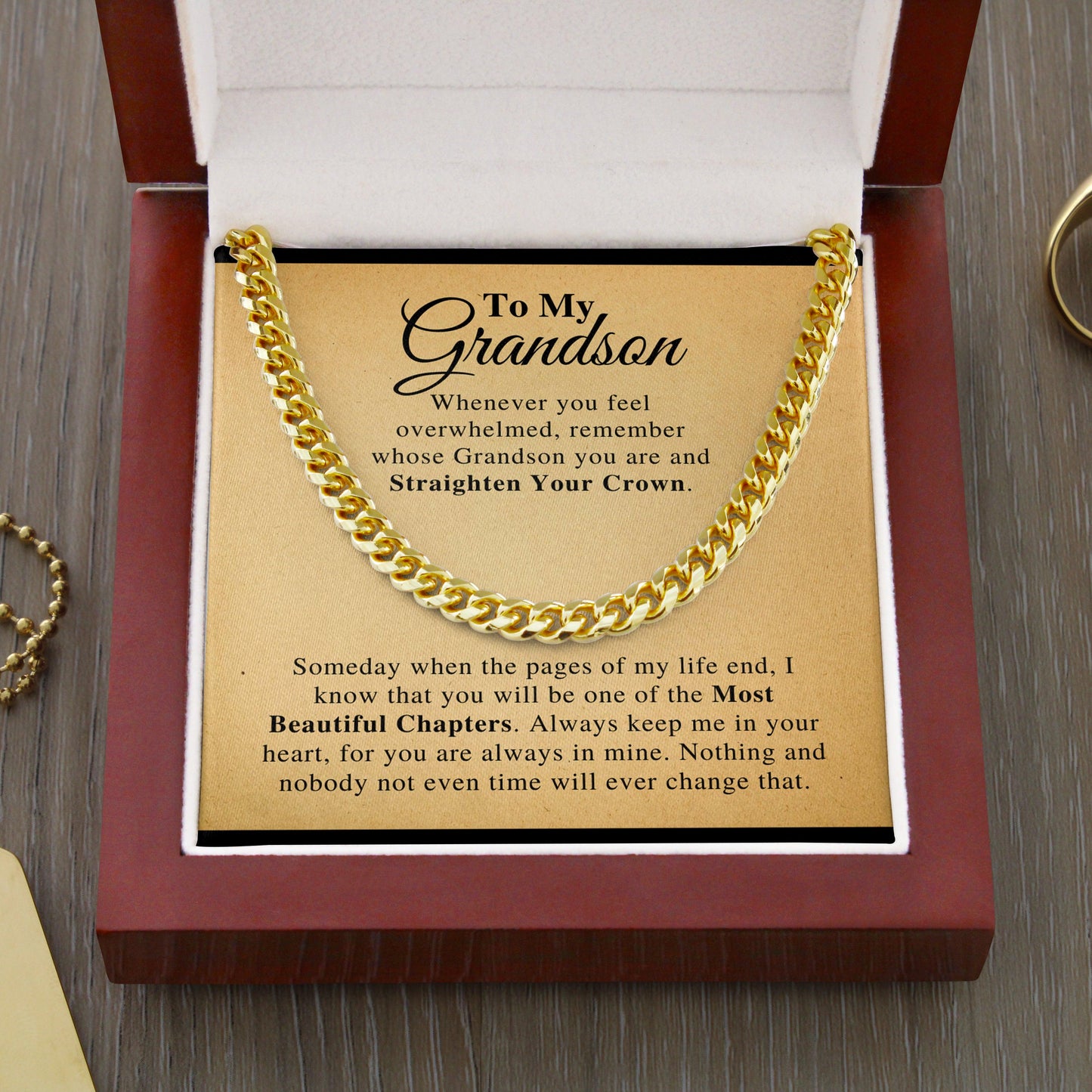 Jewelry gifts Grandson - The Best - Cuban Link Chain - Belesmé - Memorable Jewelry Gifts 