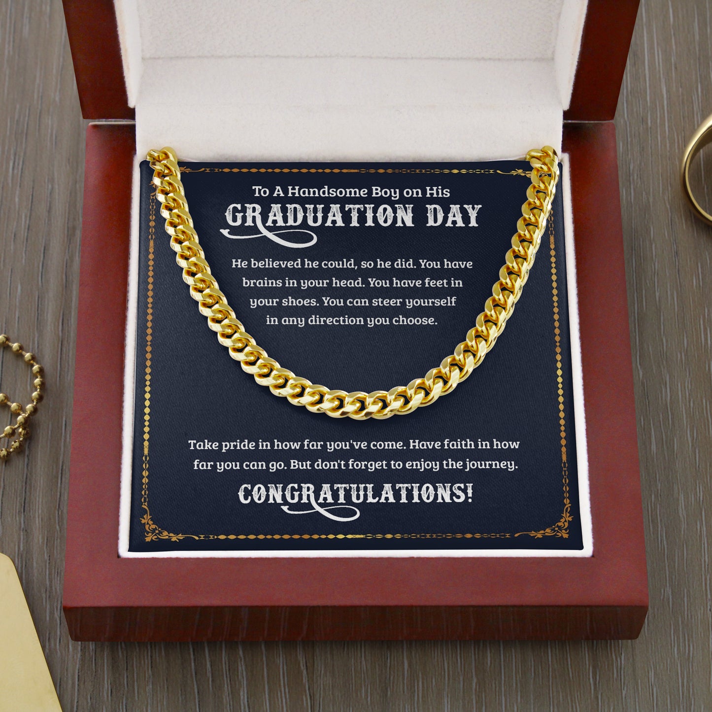 Graduation - Faith In You - Cuban Link Chain