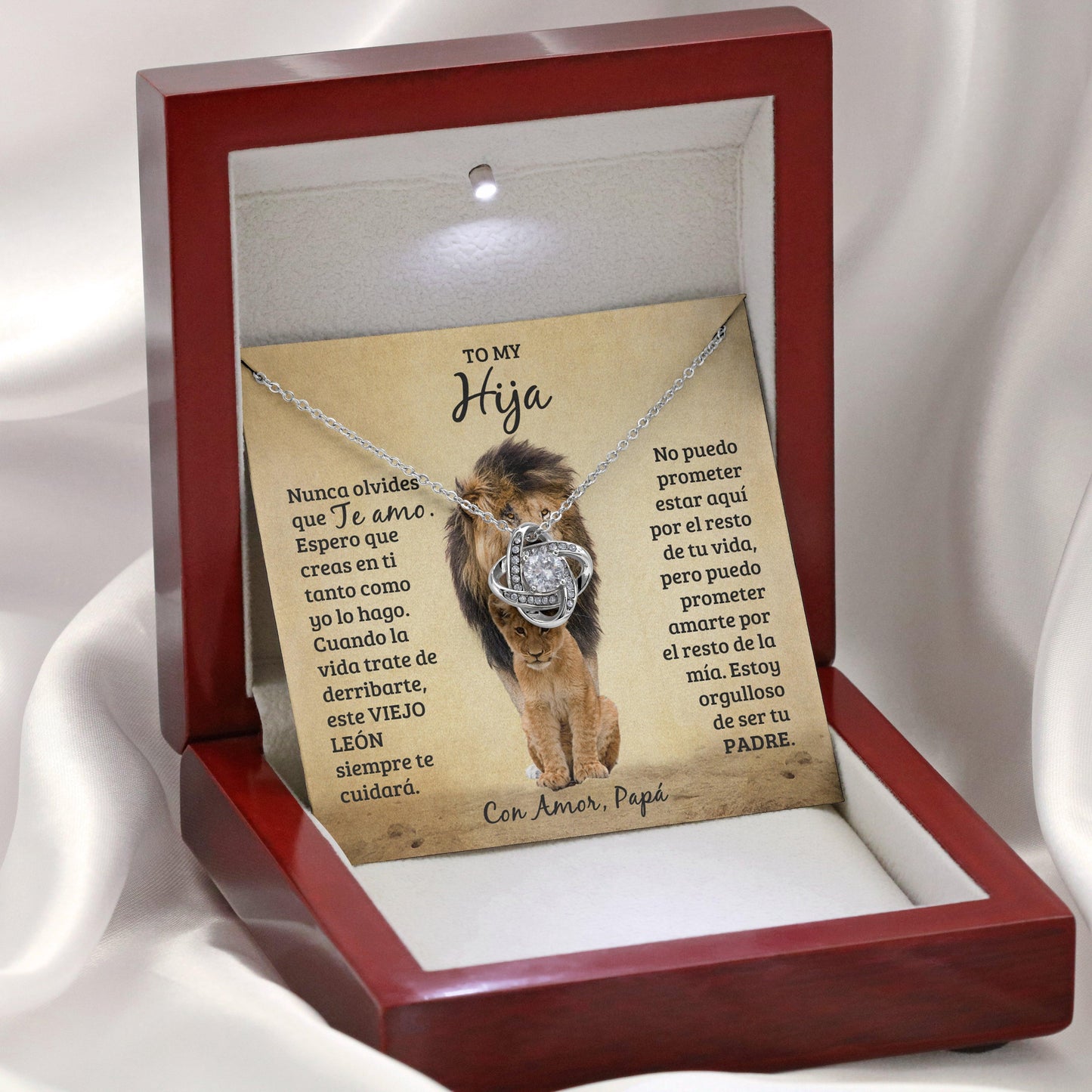 Jewelry gifts A MI HIJA - CON AMOR - Collar - Belesmé - Memorable Jewelry Gifts