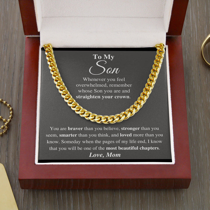 Jewelry gifts Son - Your Life - Cuban Link Chain - Belesmé - Memorable Jewelry Gifts 