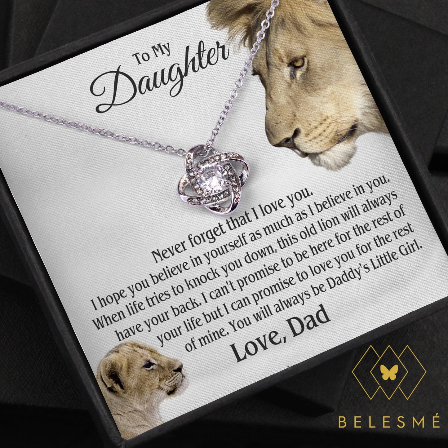 Jewelry gifts Daughter - Believe in yourself - Necklace - Belesmé - Memorable Jewelry Gifts 