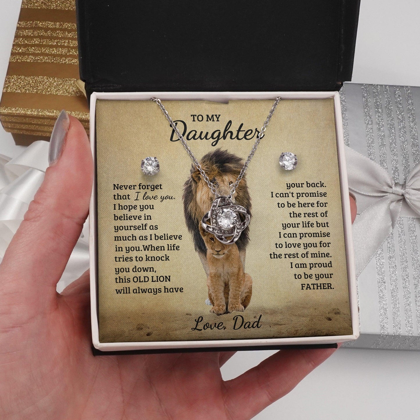 Jewelry gifts Daughter - Proud Of You - LK Gift Set - Belesmé - Memorable Jewelry Gifts