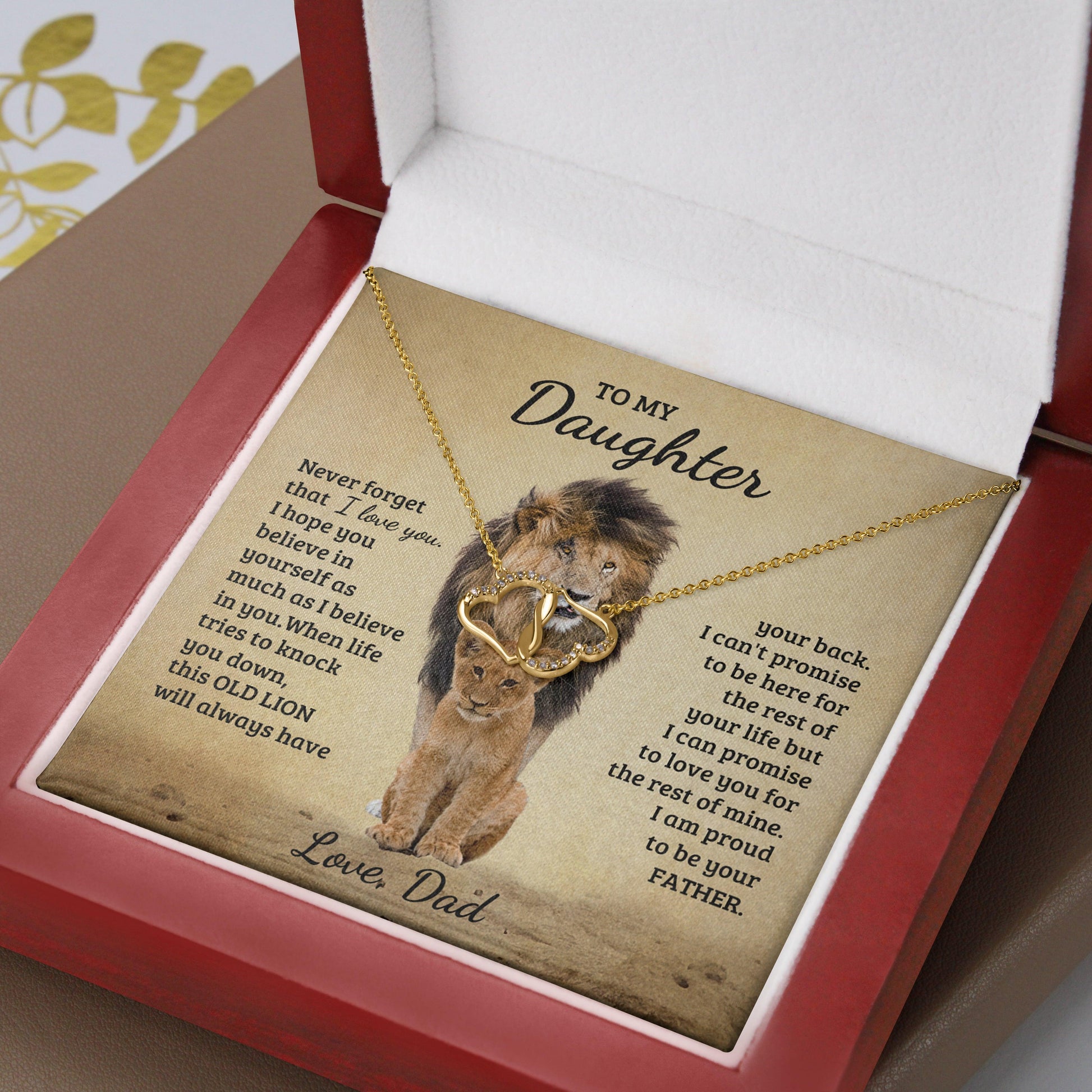 Jewelry gifts (Daughter) Proud - Solid Gold with Diamonds Necklace - Belesmé - Memorable Jewelry Gifts