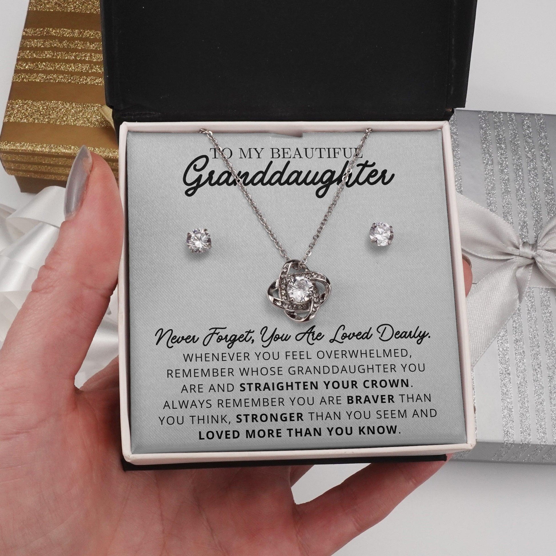 Jewelry gifts Granddaughter -  Loved Dearly - LK Love Set - Belesmé - Memorable Jewelry Gifts 