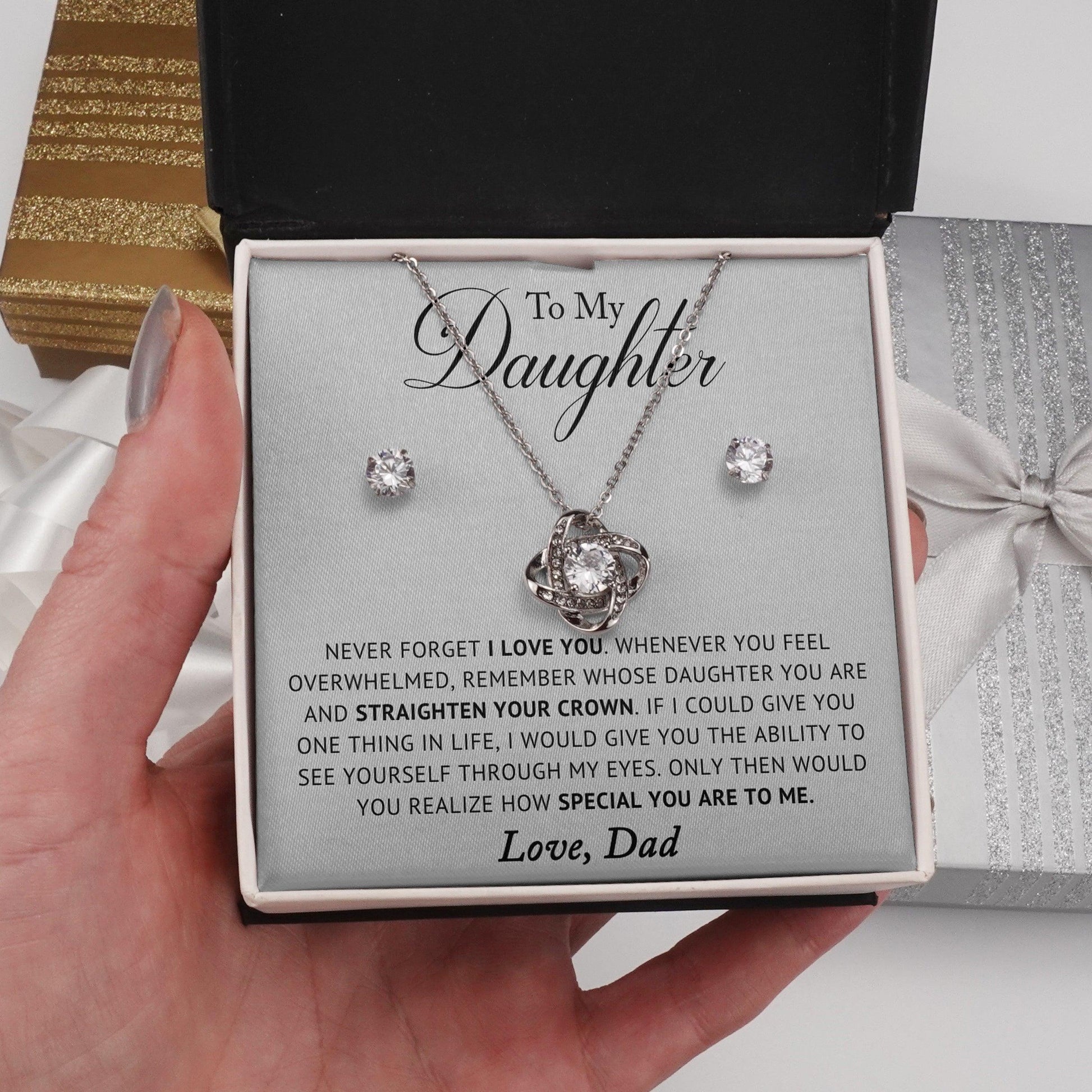 Jewelry gifts Daughter - Never Forget - LK Gift Set - Belesmé - Memorable Jewelry Gifts