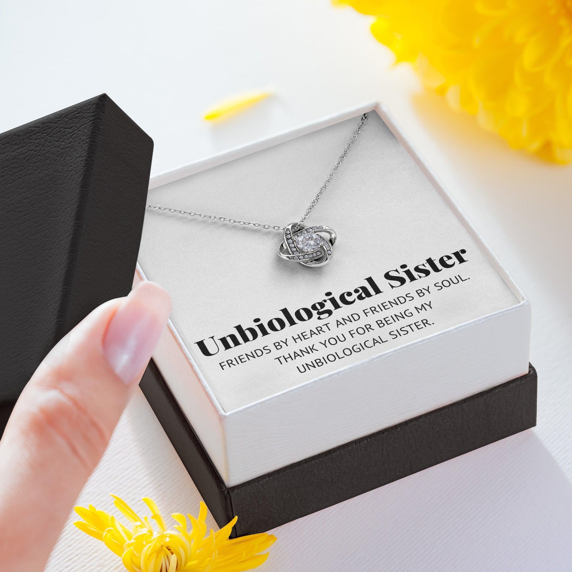 Jewelry gifts Unbiological Sister - Biggest Support - Necklace - Belesmé - Memorable Jewelry Gifts