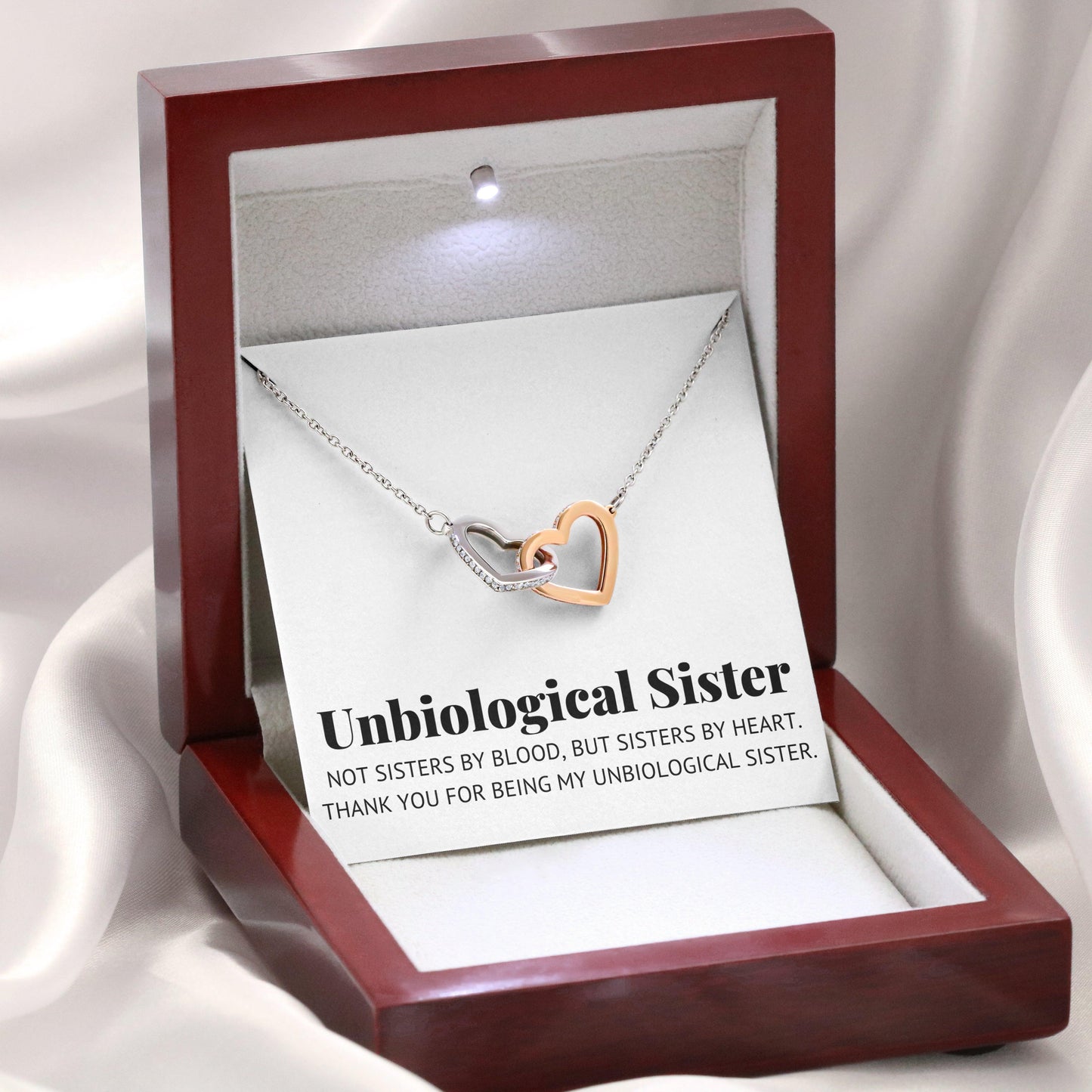 Jewelry gifts Unbilogical Sister - Forever Sisters - Interlocking Necklace - Belesmé - Memorable Jewelry Gifts