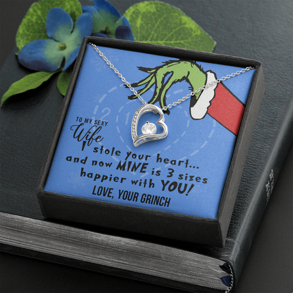 Jewelry gifts To My Sexy Wife, I Stole Your Heart, Heart Pendant Necklace - Belesmé - Memorable Jewelry Gifts 