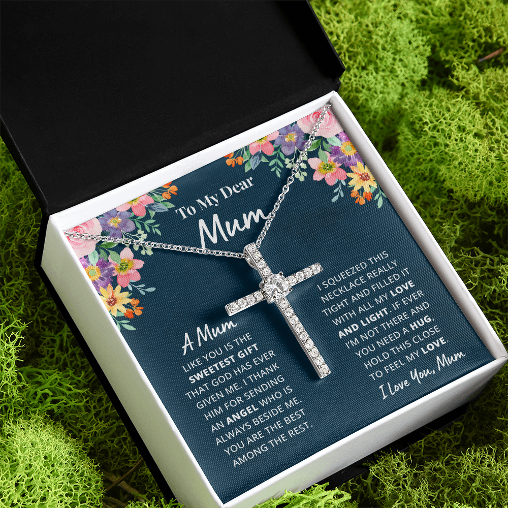 Mother - Mum - Dearest Gift - Cross Necklace