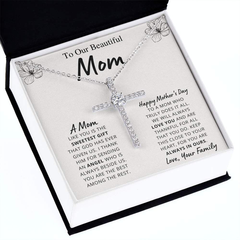 Mother - Sweetest Gift - Cross Necklace
