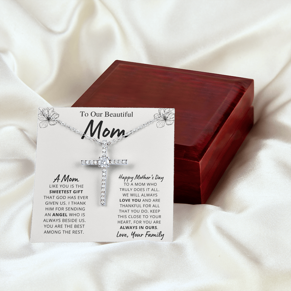 Mother - Sweetest Gift - Cross Necklace