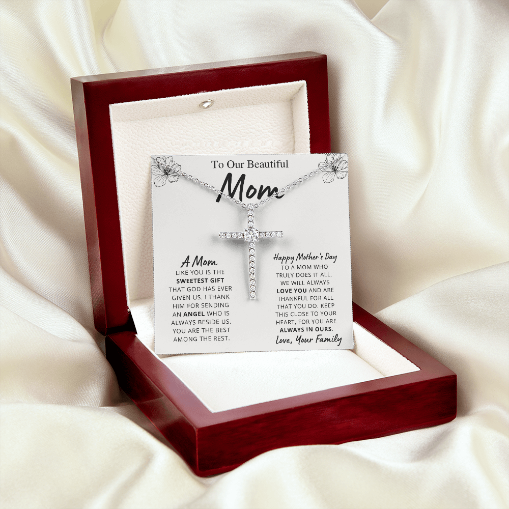 Mother - Sweetest Gift - Cross Necklace