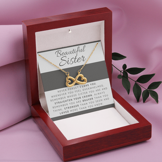 Sister - Always There For You - Infinity Necklace