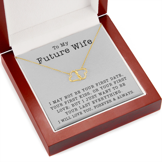 (Future Wife) Last Everything - Solid Gold with Diamonds Necklace