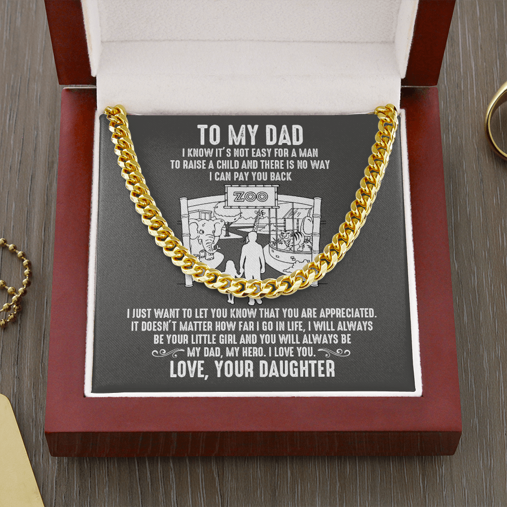 Dad - Care For Me - Cuban Link Chain