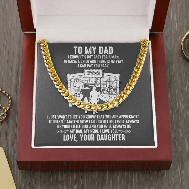Dad - Care For Me - Cuban Link Chain