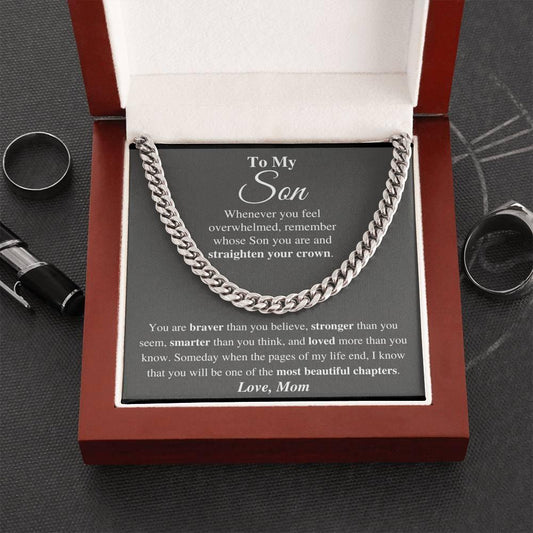 Jewelry gifts Son - Your Life - Cuban Link Chain - Belesmé - Memorable Jewelry Gifts 
