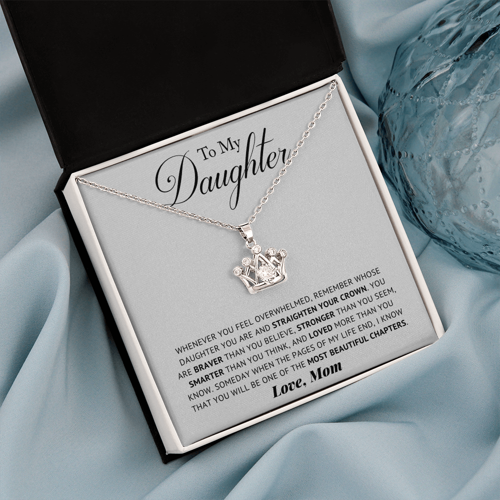 Daughter - Remember - Crown Necklace
