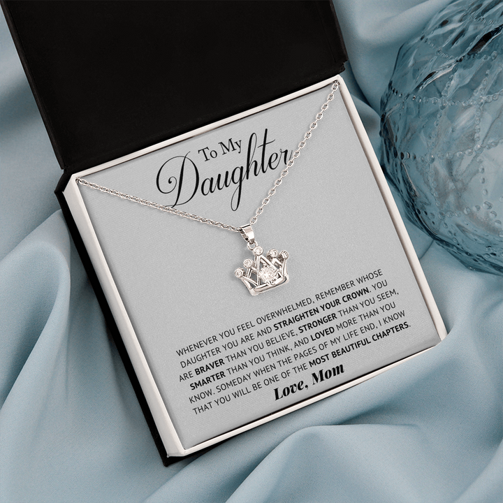 Daughter - Remember - Crown Necklace