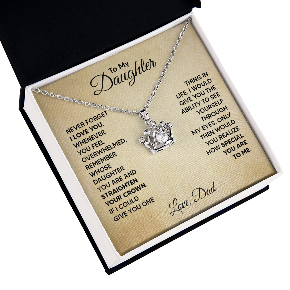 Daughter - Special In Life - Crown Necklace