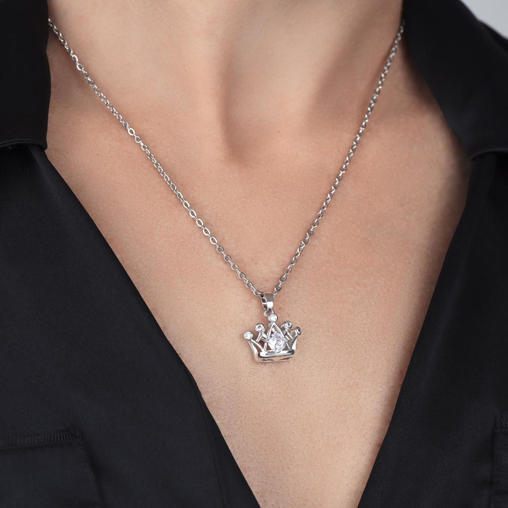 Daughter - My Heart Forever - Crown Necklace