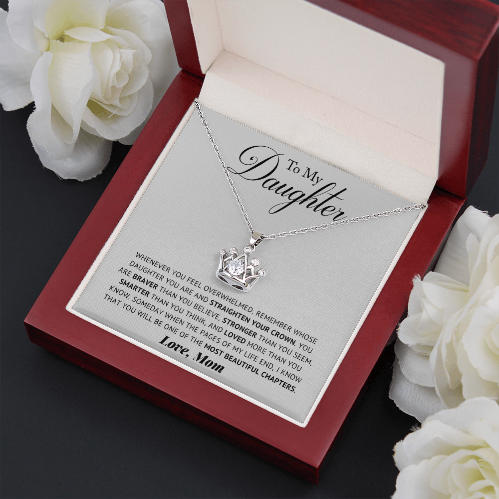 Daughter - Remember - Crown Necklace
