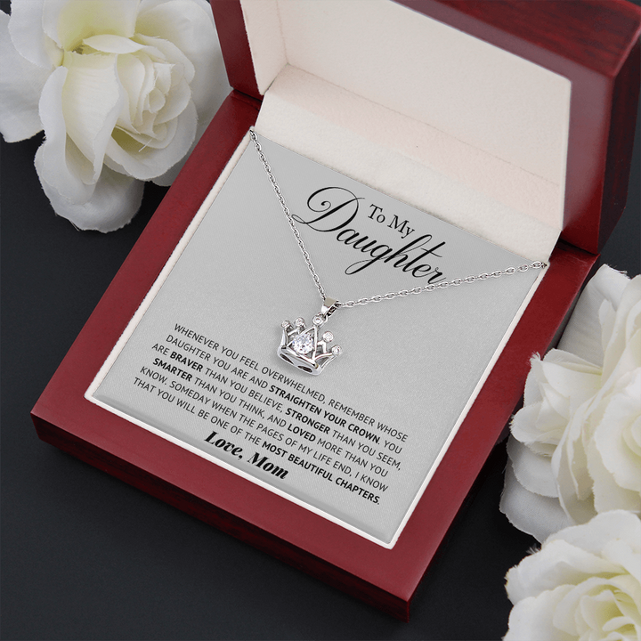 Daughter - Remember - Crown Necklace