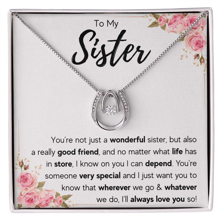 Sister Necklace, Christmas Gift For My Sister, Sister Birthday