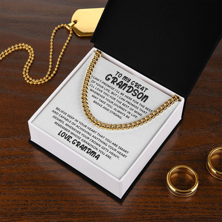 Grandson - Believe Deep in your Heart - Cuban Link Chain