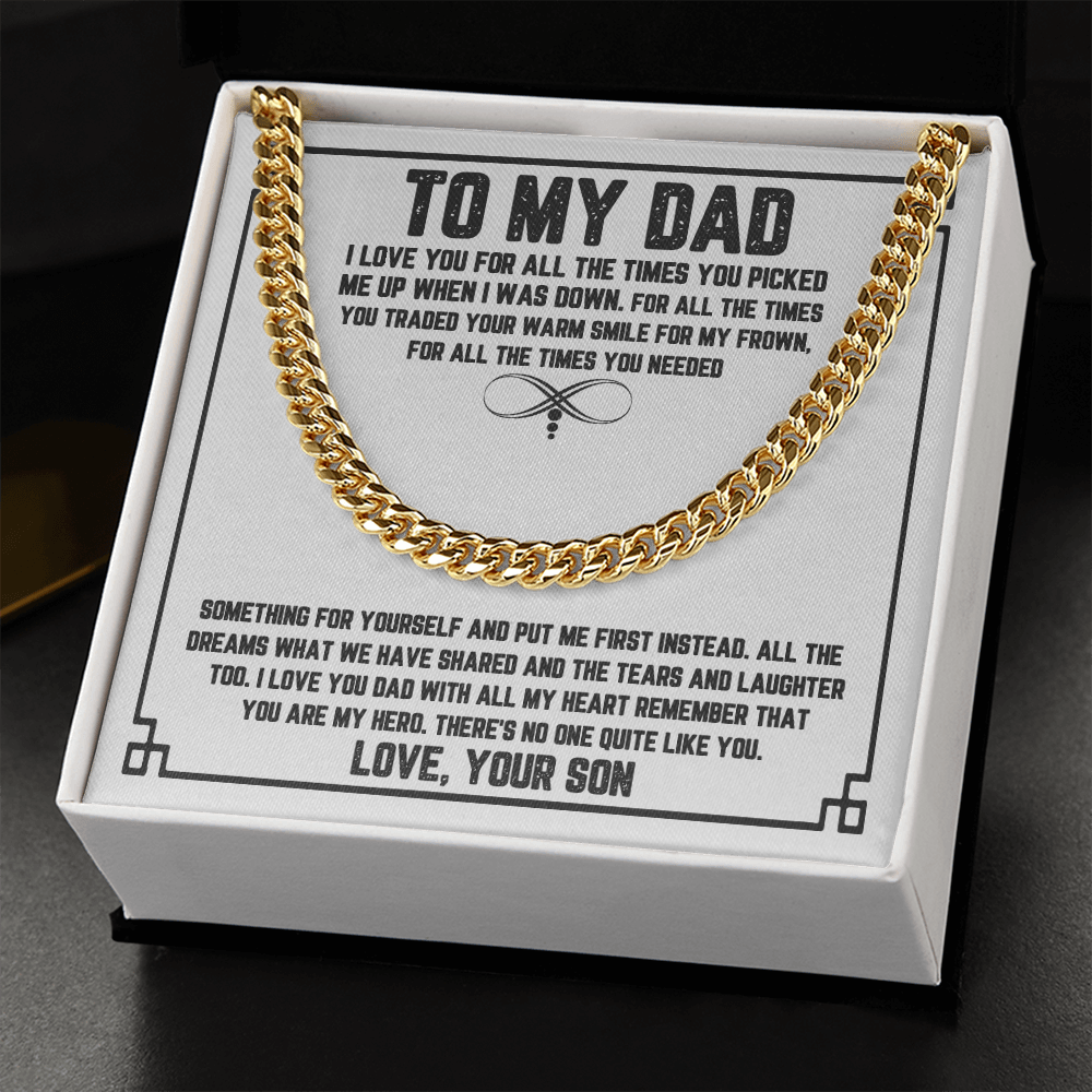 Dad - Warm Smile - Cuban Link Chain