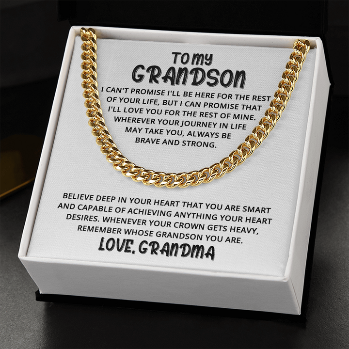 Grandson - Always Be Strong - Cuban Link Chain