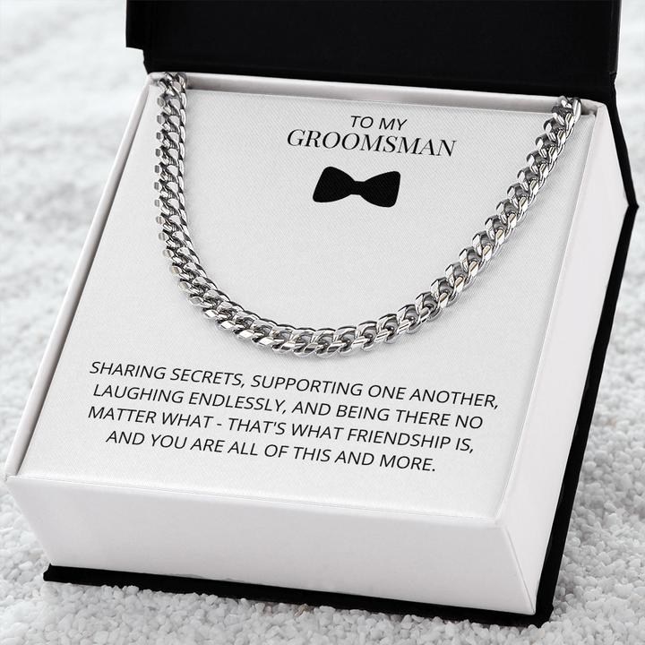 Groomsman - Sharing Secrets - Cuban Link Chain