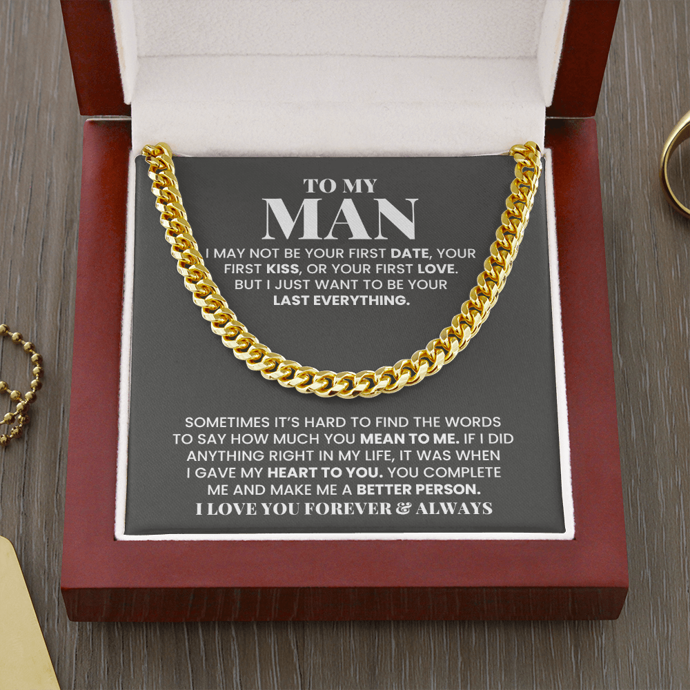 My Man - You Make Me Better Person - Cuban Link Chain