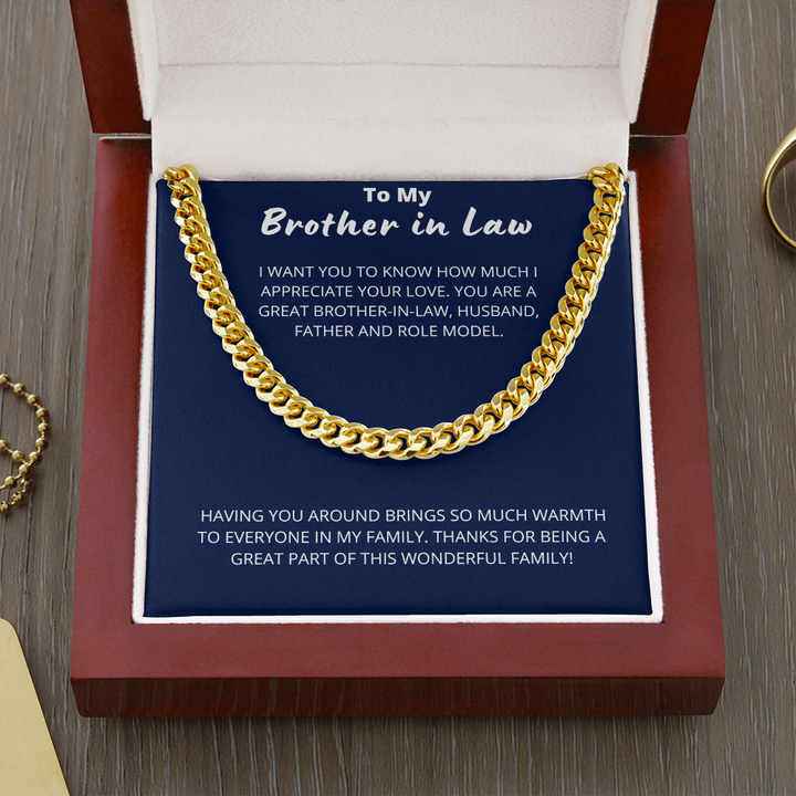 Brother in Law - Great Brother in Law   - Cuban Link Chain