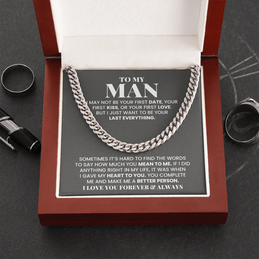 My Man - You Make Me Better Person - Cuban Link Chain