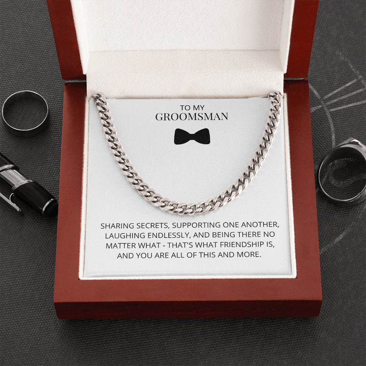 Groomsman - Sharing Secrets - Cuban Link Chain