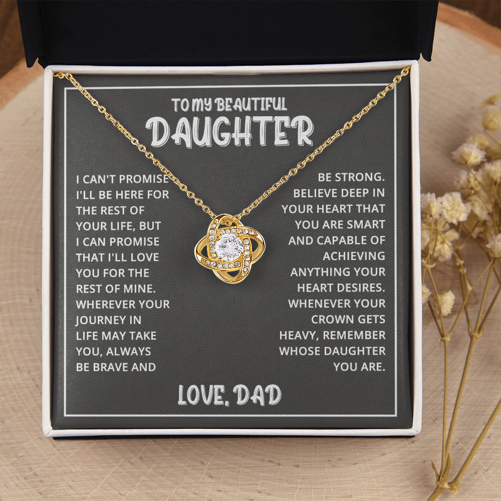 Daughter - Beautiful Daughter - Love Knot Necklace