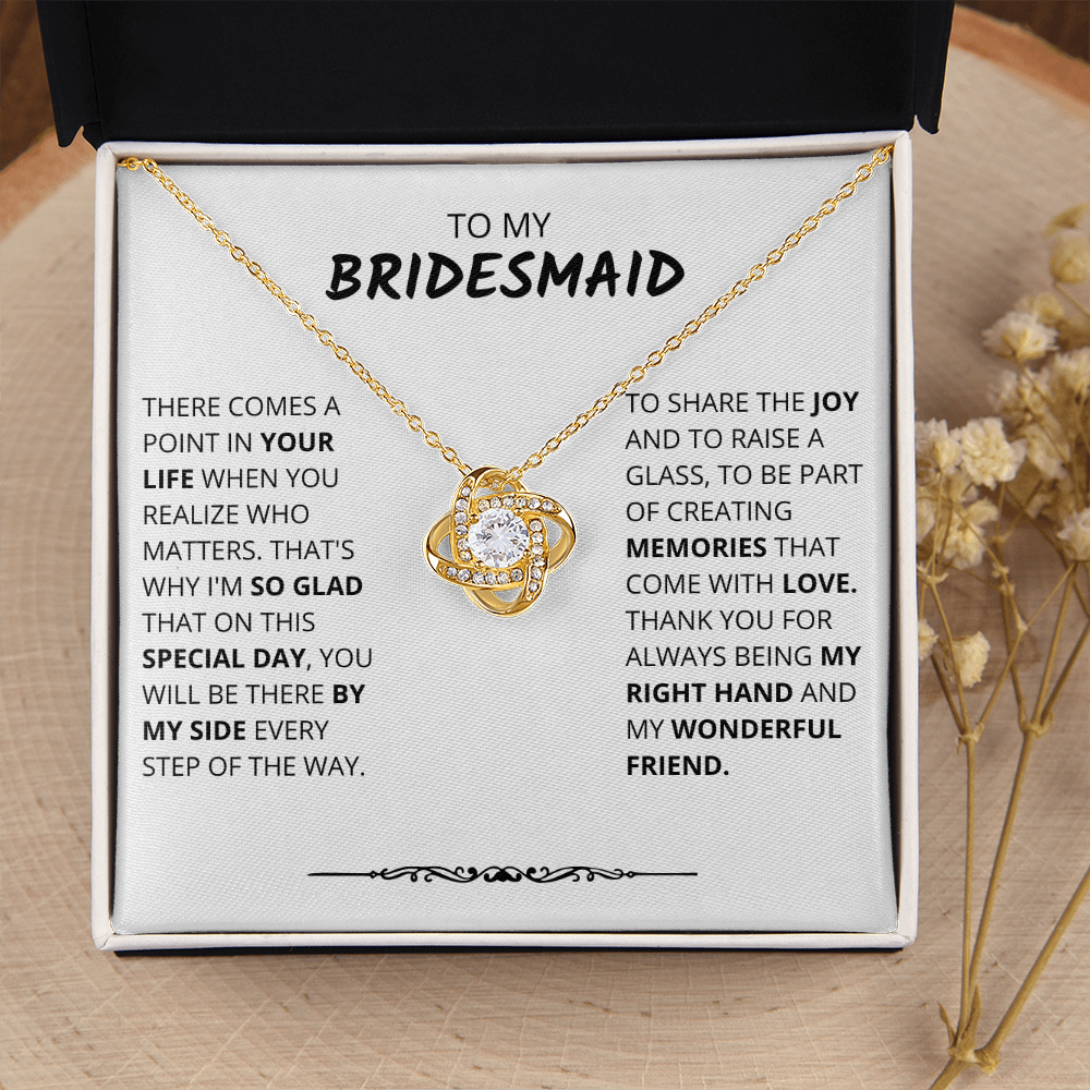 Bridesmaid - Special Day - Love Knot Necklace