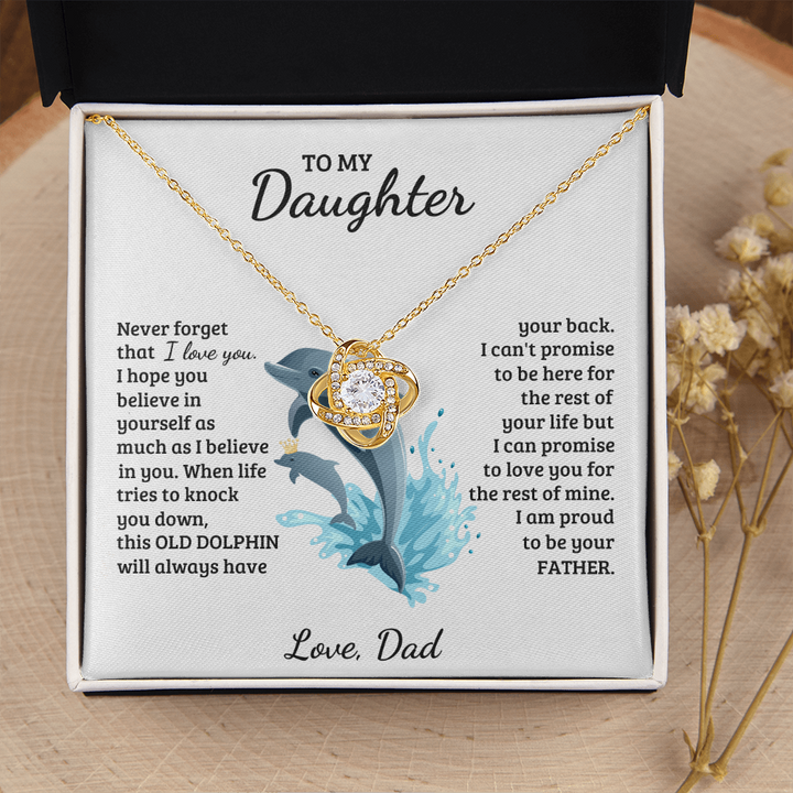 Daughter - Proud of you - Love Knot Necklace