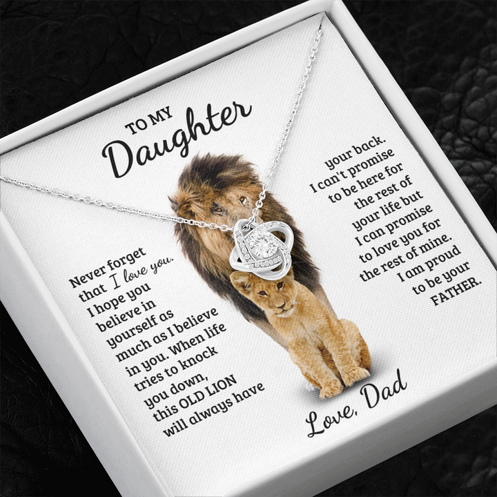 [Almost Sold Out] Daughter - My Life - Love Knot Necklace