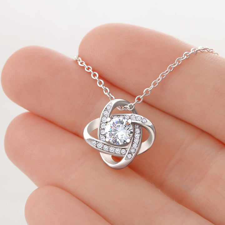 Granddaughter - Be Strong - Love Knot Necklace