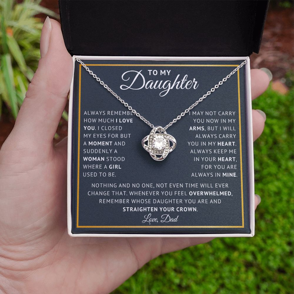 [Almost Sold Out] Daughter - My Pride - Love Knot Necklace