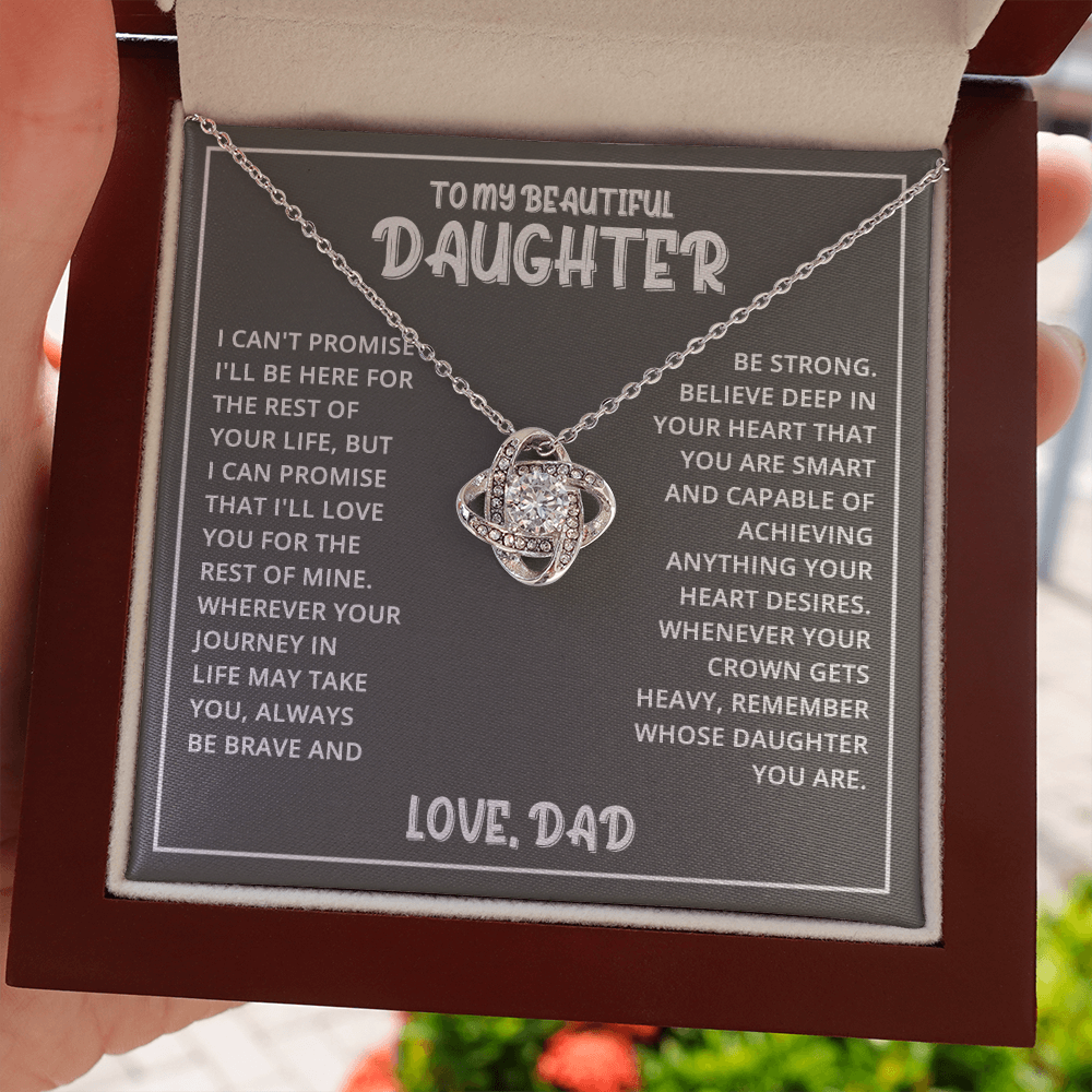 Daughter - Beautiful Daughter - Love Knot Necklace