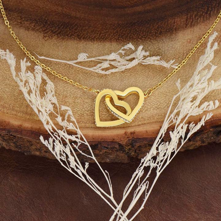 [ Almost Sold Out ] Daughter - Proudest Moment - Interlocking Hearts Necklace