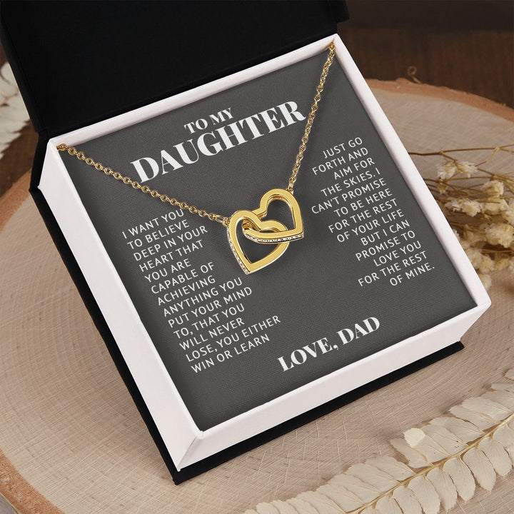 [ Almost Sold Out ] Daughter - Win or Learn - Interlocking Hearts Necklace