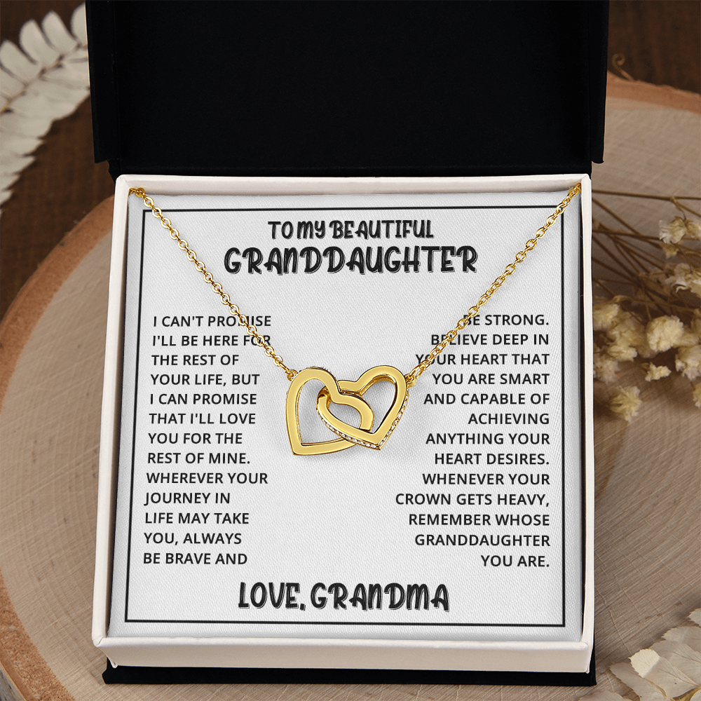 [Almost Sold Out] Granddaughter - Unbreakable Bond - Interlocking Hearts Necklace