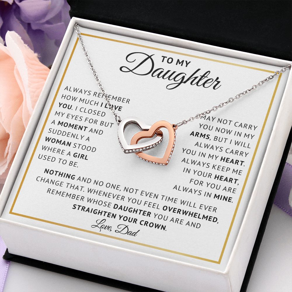 [ Almost Sold Out ] Daughter - Carry You Forever - Interlocking Hearts Necklace